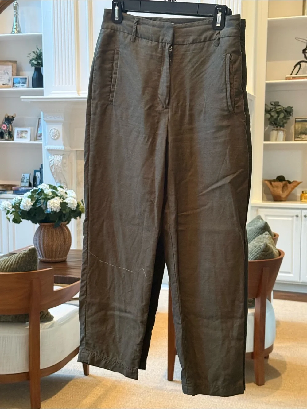 Wilfred by Aritzia High-Rise Linen Blend Pants | Size 6